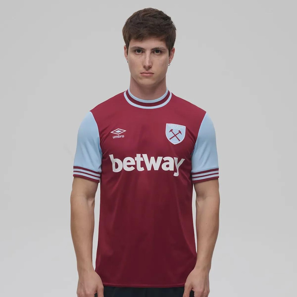 Camisa West Ham Home 2025 Umbro Masculina
