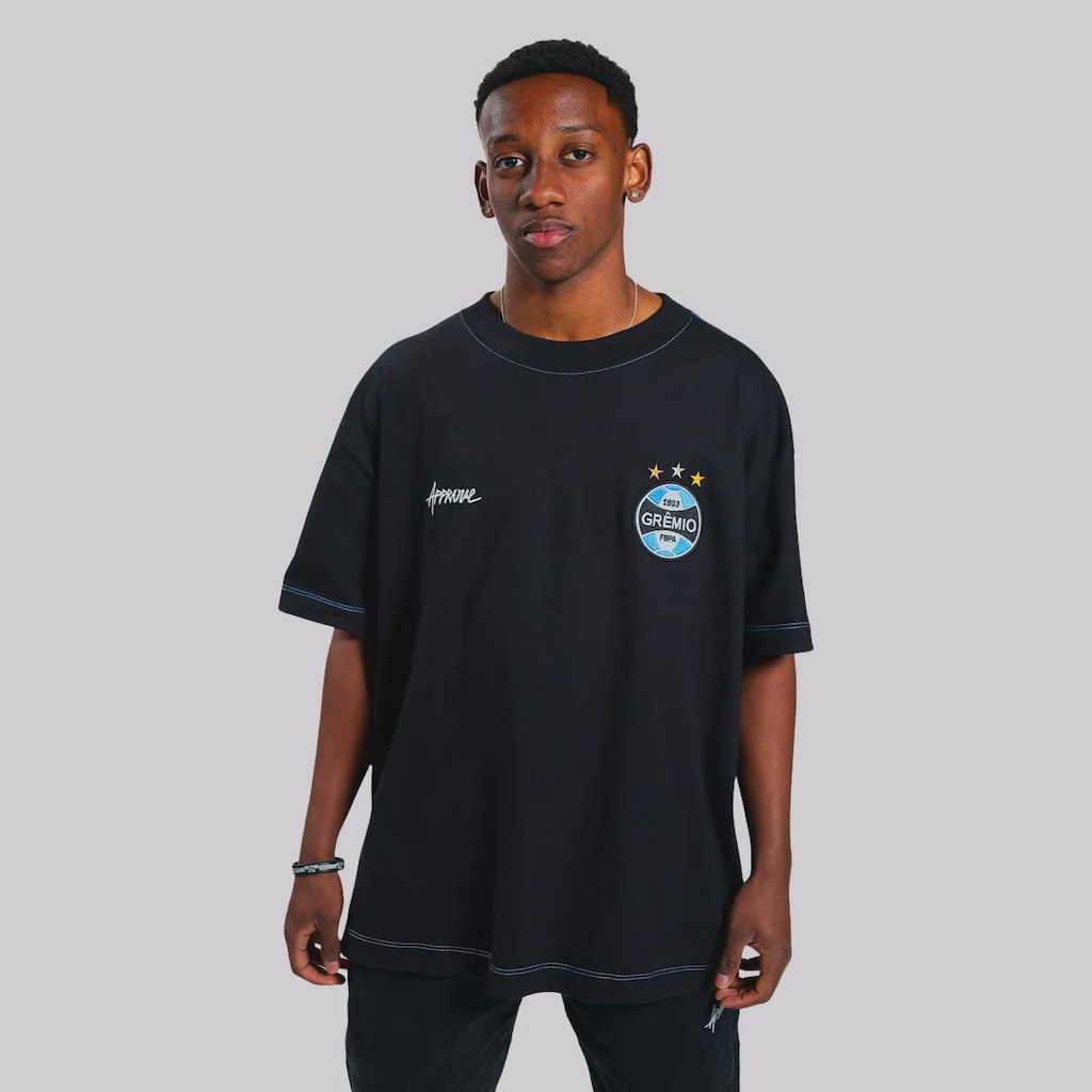 Camiseta Approve Huge Grêmio Mosqueteiro Masculina