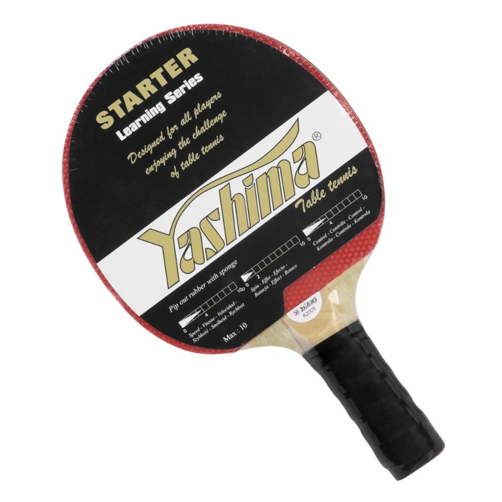 Raquete de Tênis de Mesa Yashima 82005 Clássica Pino Starter Learning Series