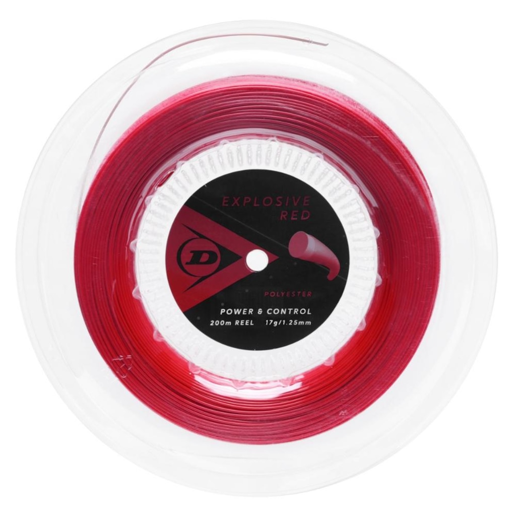 Corda Dunlop Explosive Red 17g 1.25mm Rolo Com 200 Metros
