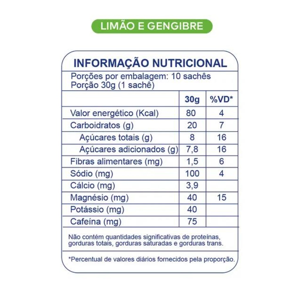 Imagem 2 do produto BT 400 Nitrato Gel sabor Limão e Gengibre - 10un x 30g