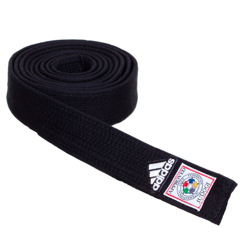 Imagem 2 do produto Faixa de Judô adidas Elite Preta Logo Antigo Selo IJF