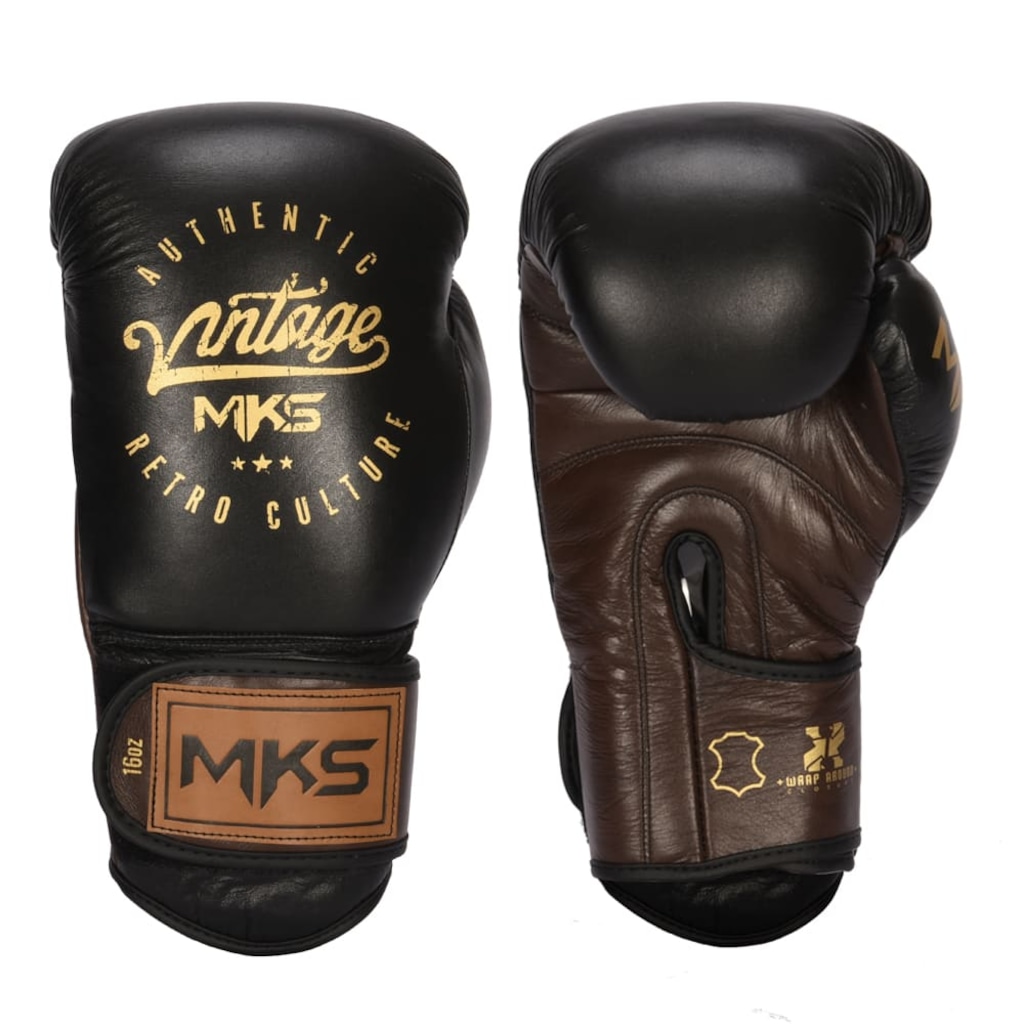 Imagem 2 do produto Luva de Boxe Profissional MKS Vintage com fechamento em Velcro