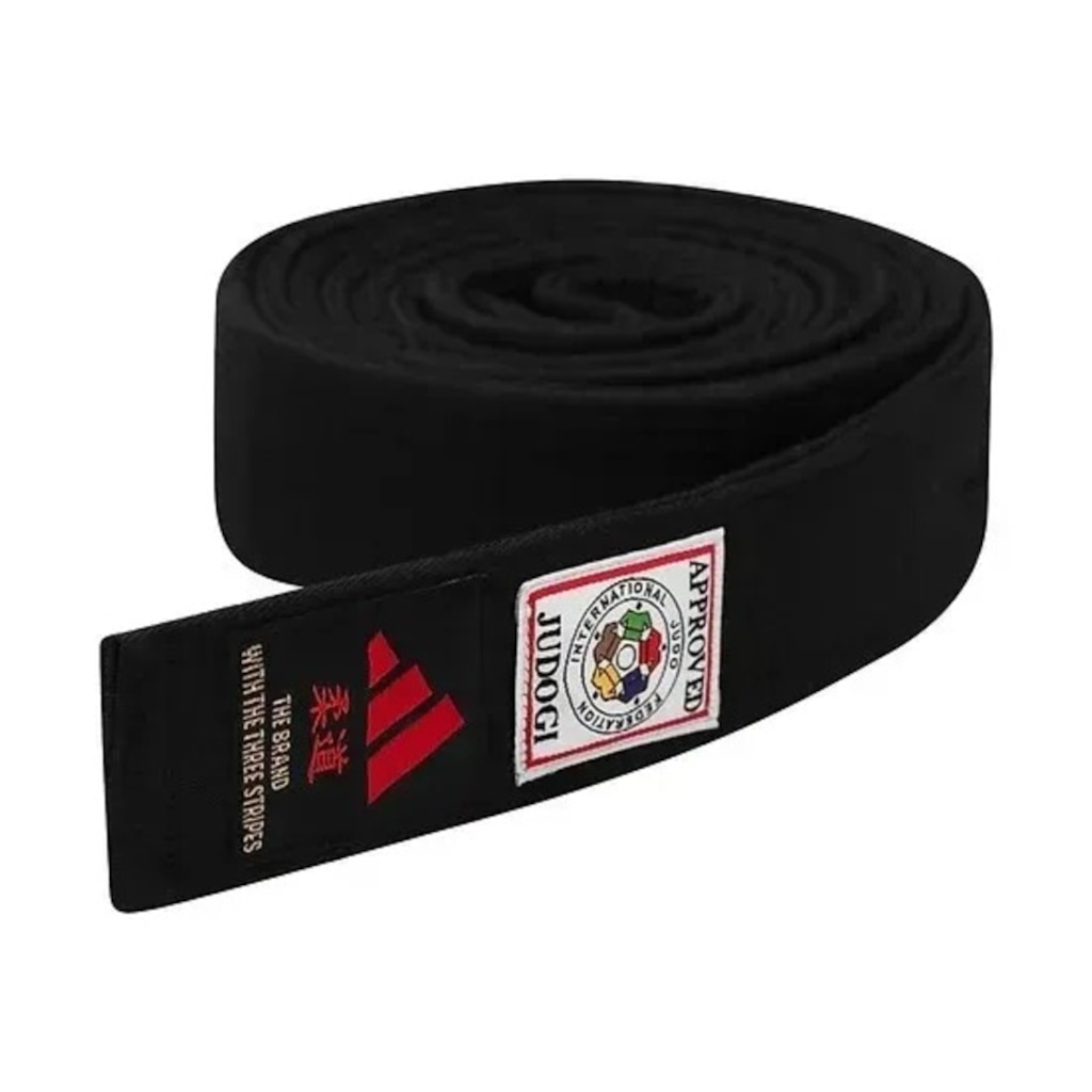 Imagem 2 do produto Faixa Preta de Judô adidas Elite logo com Selo IJF Approved