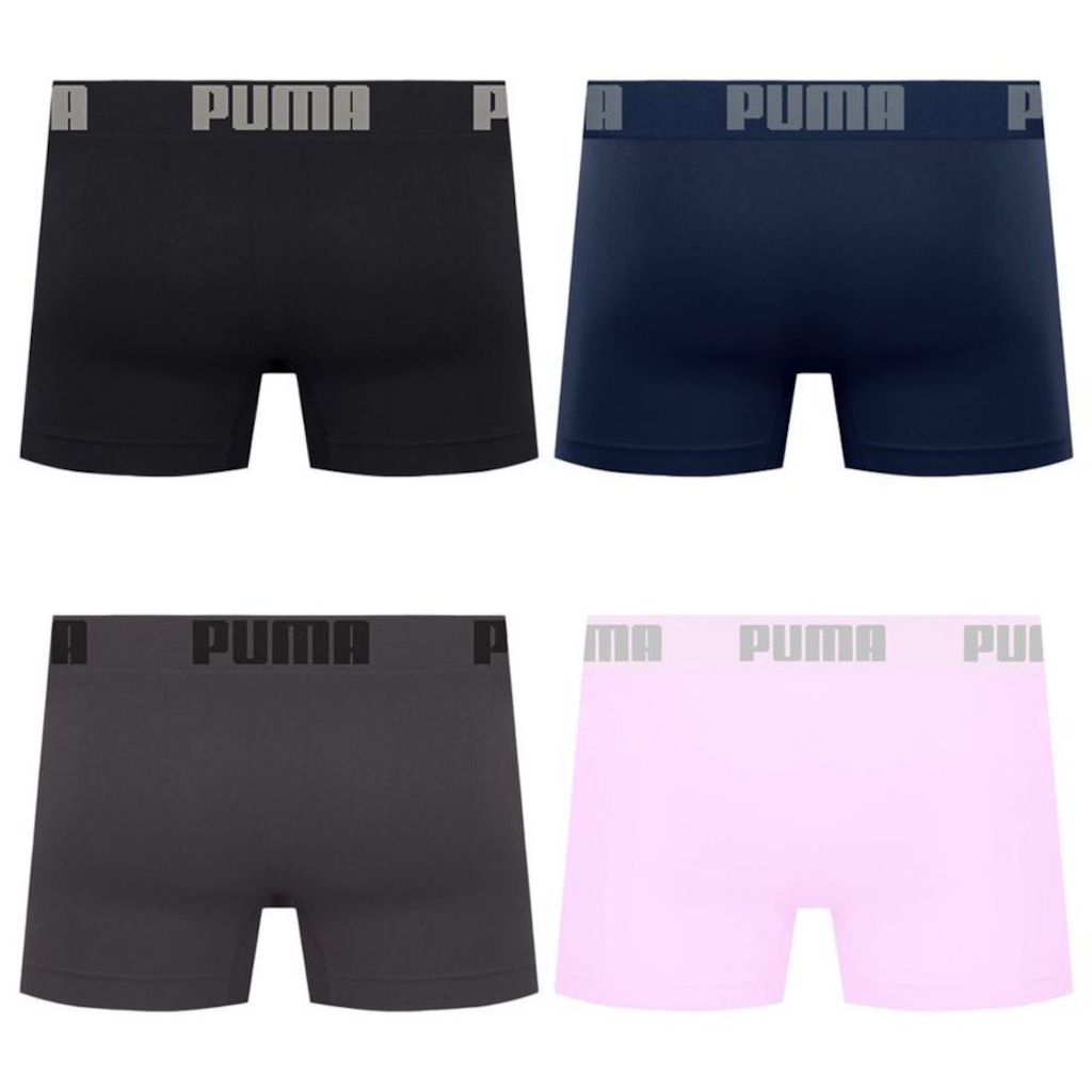 Imagem 2 do produto Cueca Puma Boxer Sem Costura - 4 unidades - Masculina