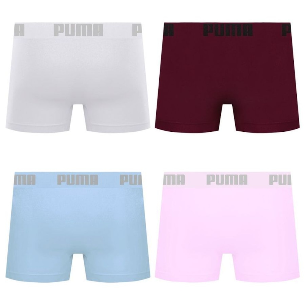 Imagem 2 do produto Cueca Puma Boxer Sem Costura - 4 unidades - Masculina