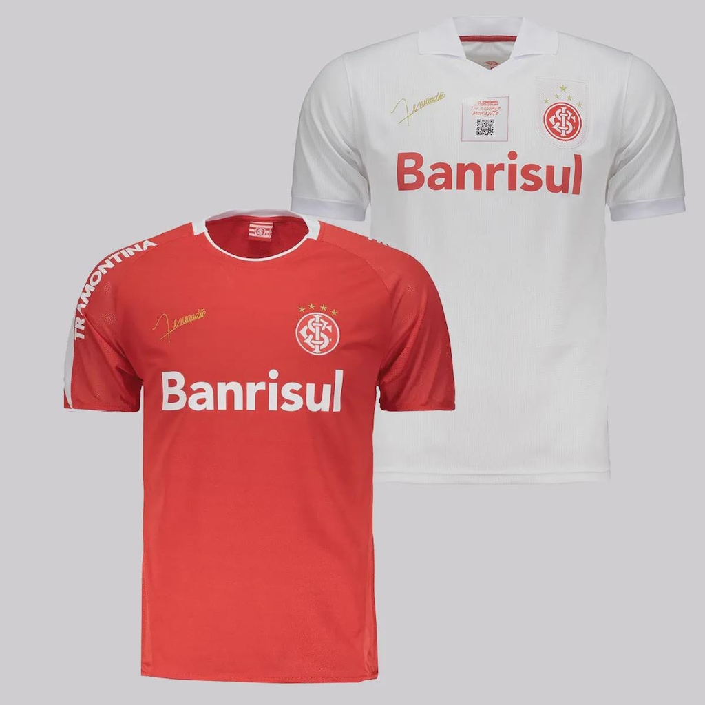 Camisa do Internacional Retrô 2006 Fernandão FutFanatics - 2 unidades - Masculina