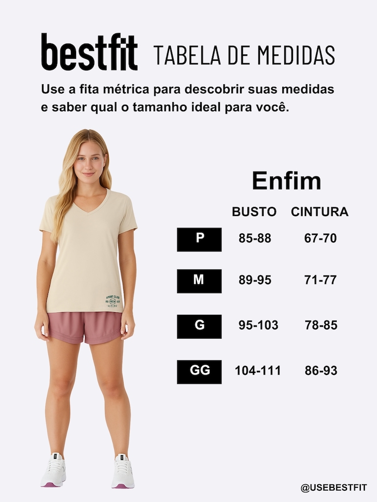 Imagem 4 do produto Camiseta Slim Feminina Enfim Malwee