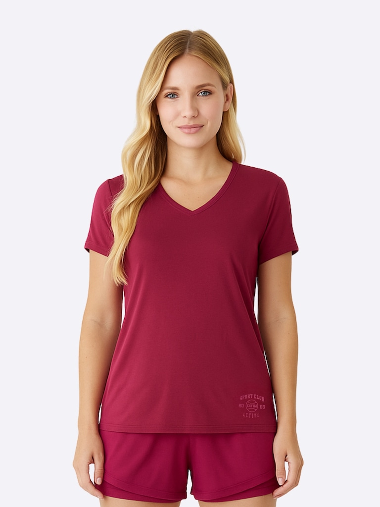 Camiseta Feminina Slim Enfim Malwee