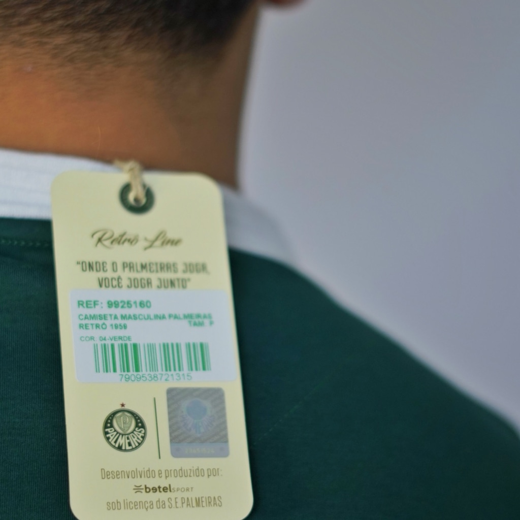 Imagem 5 do produto Camisa Masculina Betel Palmeiras Retrô 1959