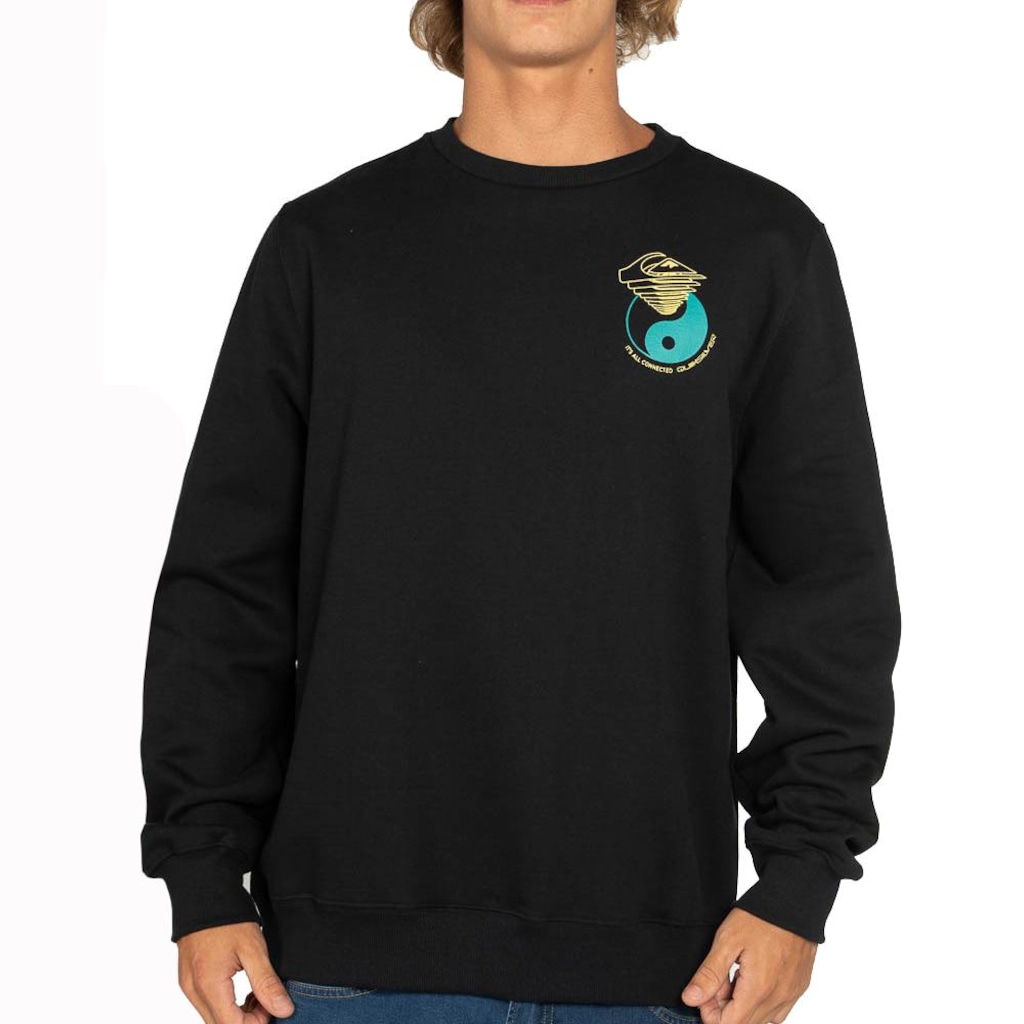 Blusão de Moletom Masculino Quiksilver Hypnotic Wave WT25