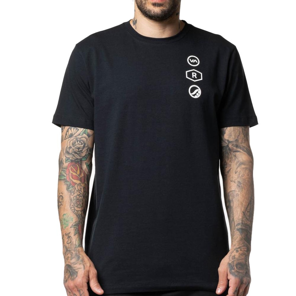 Camiseta Masculina RVCA Ruotolo Stack WT24