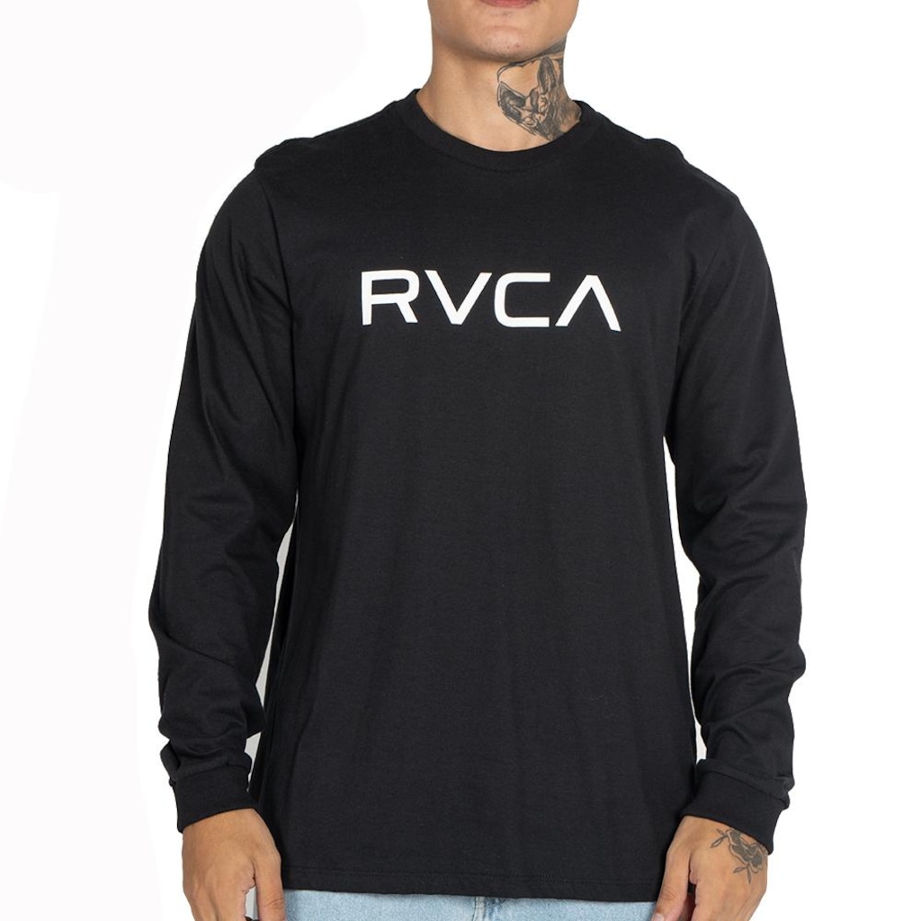 Camiseta Masculina RVCA Manga Longa Big RVCA WT25