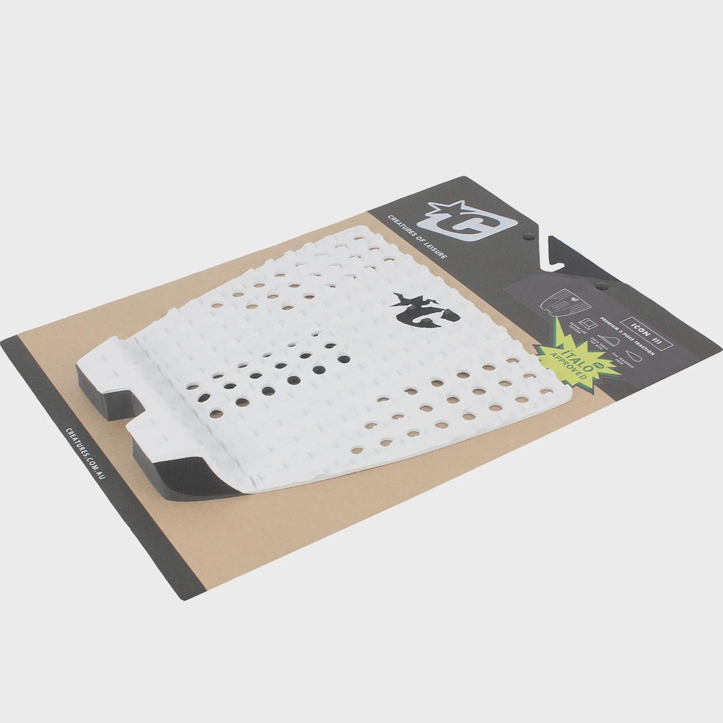 Imagem 2 do produto Deck para Prancha de Surf Creatures Icon Branco Preto