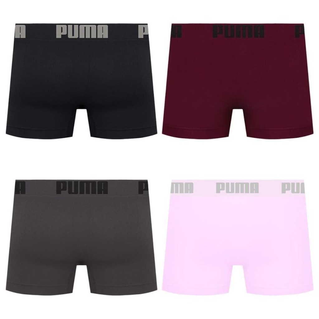 Imagem 2 do produto Cueca Boxer Sem Costura Puma - 4 unidades - Masculina