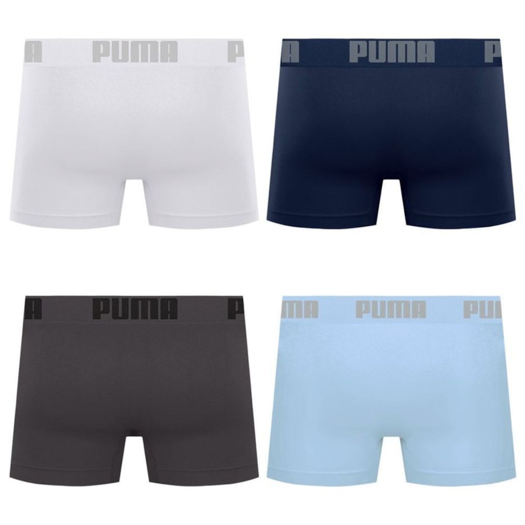 Imagem 2 do produto Cueca Boxer Sem Costura Puma - 4 unidades - Masculina