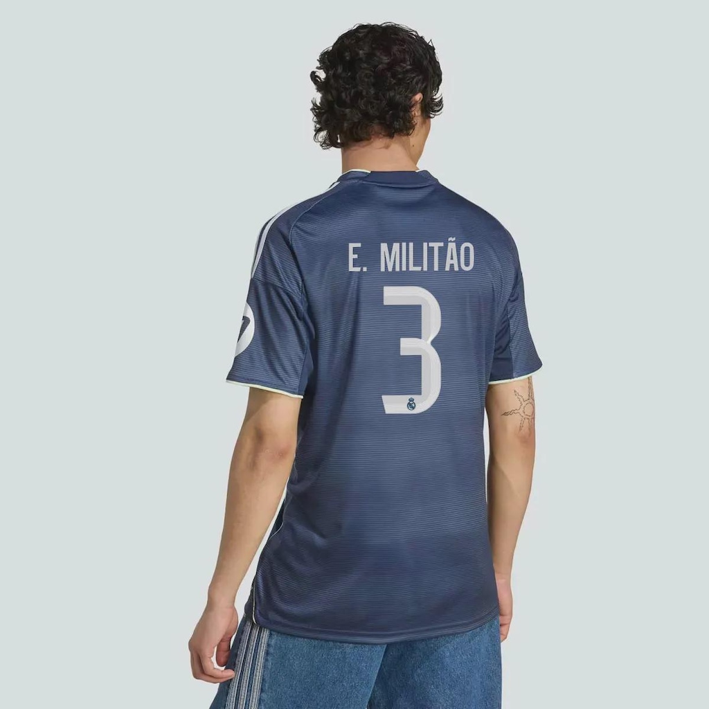 Imagem 5 do produto Camisa Real Madrid II 25/26 3 E. Militão Masculina Adidas