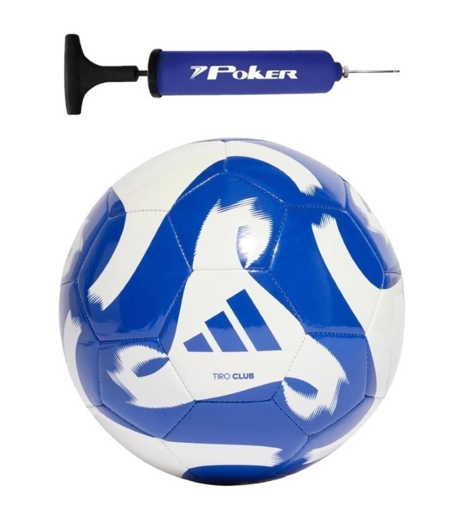 Kit Bola de Futebol de Campo Adidas Club + Bomba de Ar