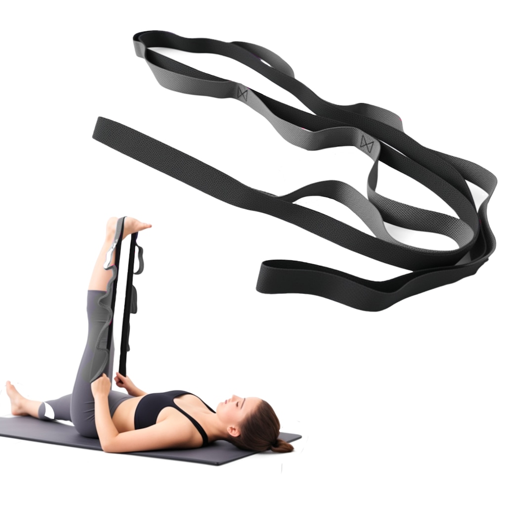 Imagem 5 do produto Fita Gold Sports De Alongamento Funcional Com  Elos - Yoga e Pilates