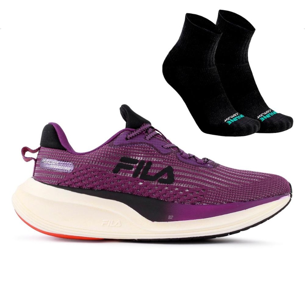 Tênis Fila Racer Speedzone Feminino + Par de Meias Performance
