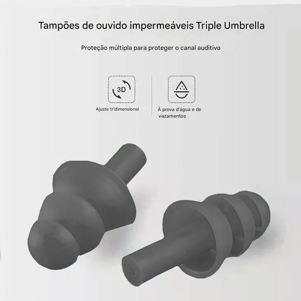 Imagem 3 do produto Kit Protetor De Ouvido Nasal E Anatômico Gold Sports
