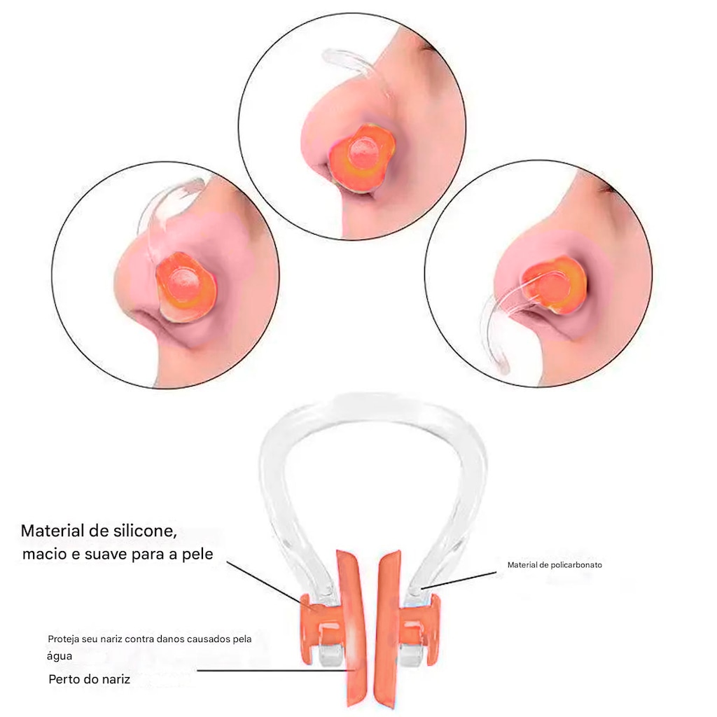 Imagem 3 do produto Kit Protetor De Ouvido Nasal E Anatômico Gold Sports