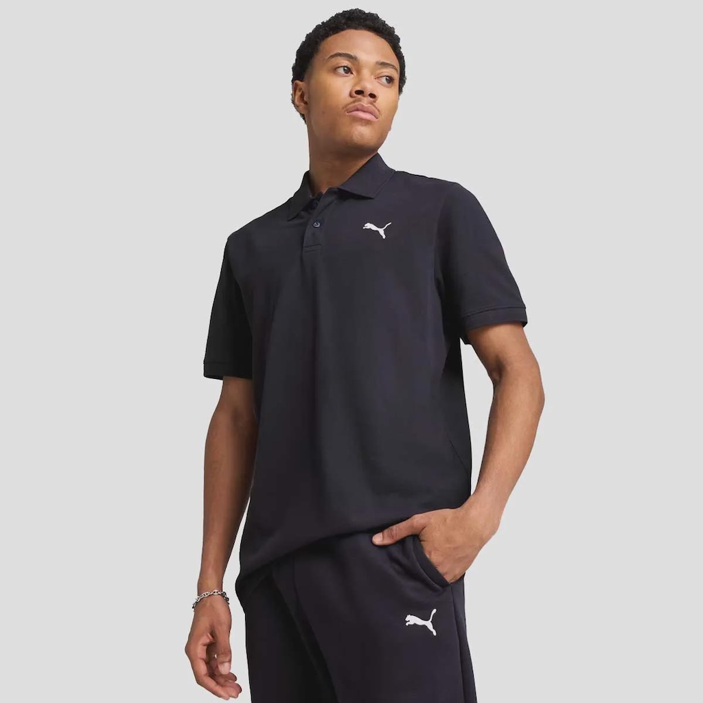 Camiseta Polo Puma Pique Masculina