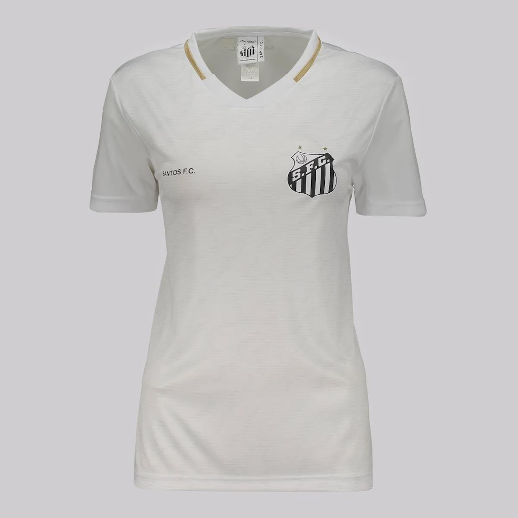 Camisa Do Santos Deslocar Feminina