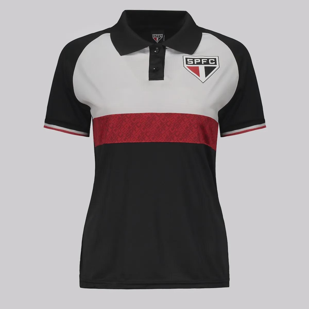 Camiseta Polo São Paulo Triple FutFanatics Feminina
