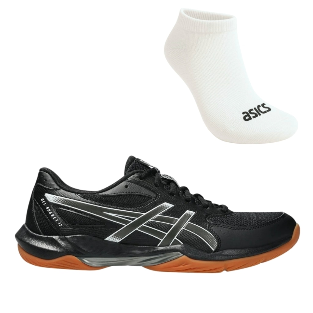 Kit Tênis ASICS GEL-Rocket 12 E Meia - Masculino