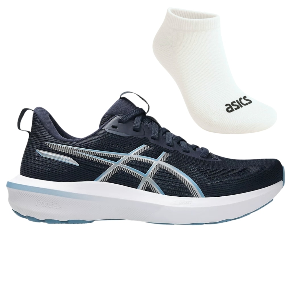 Kit Tênis ASICS Gt-1000 14 E Meia - Feminino