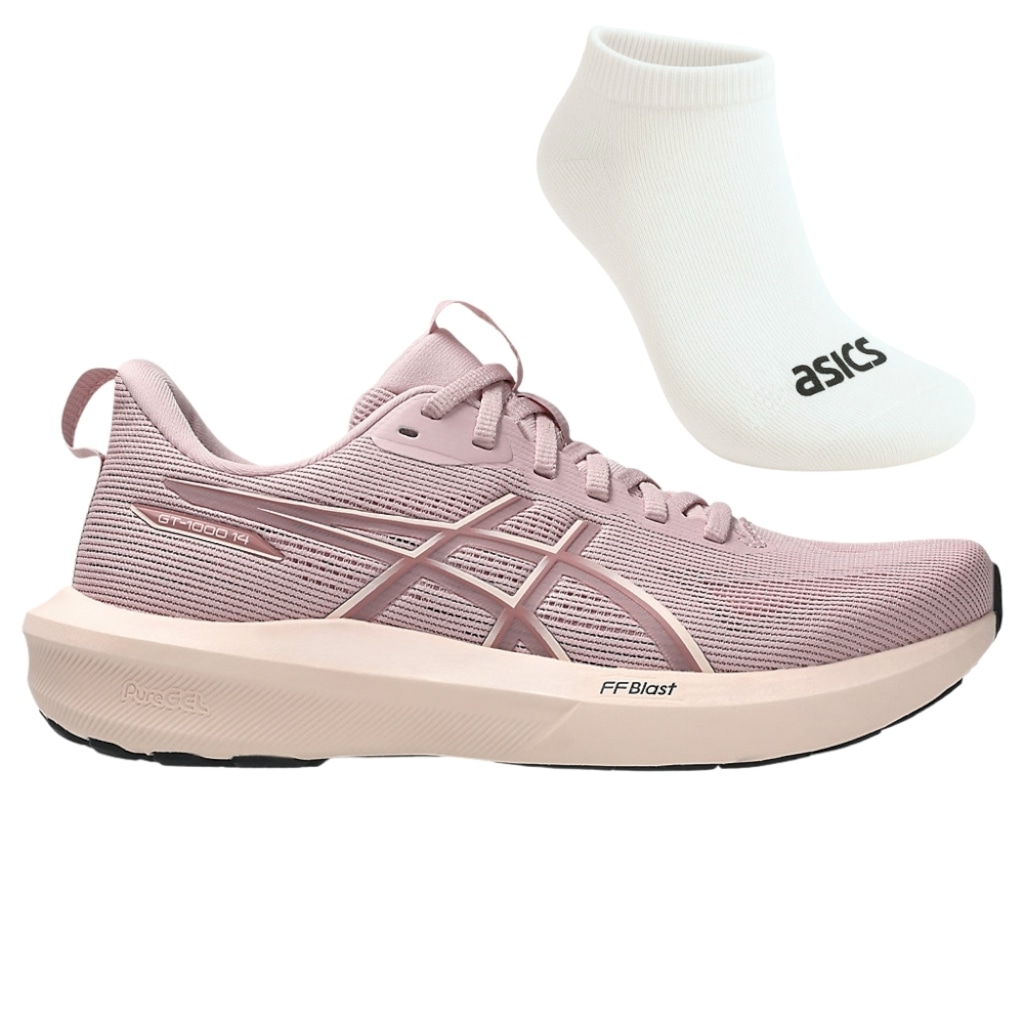 Kit Tênis ASICS Gt-1000 14 E Meia - Feminino