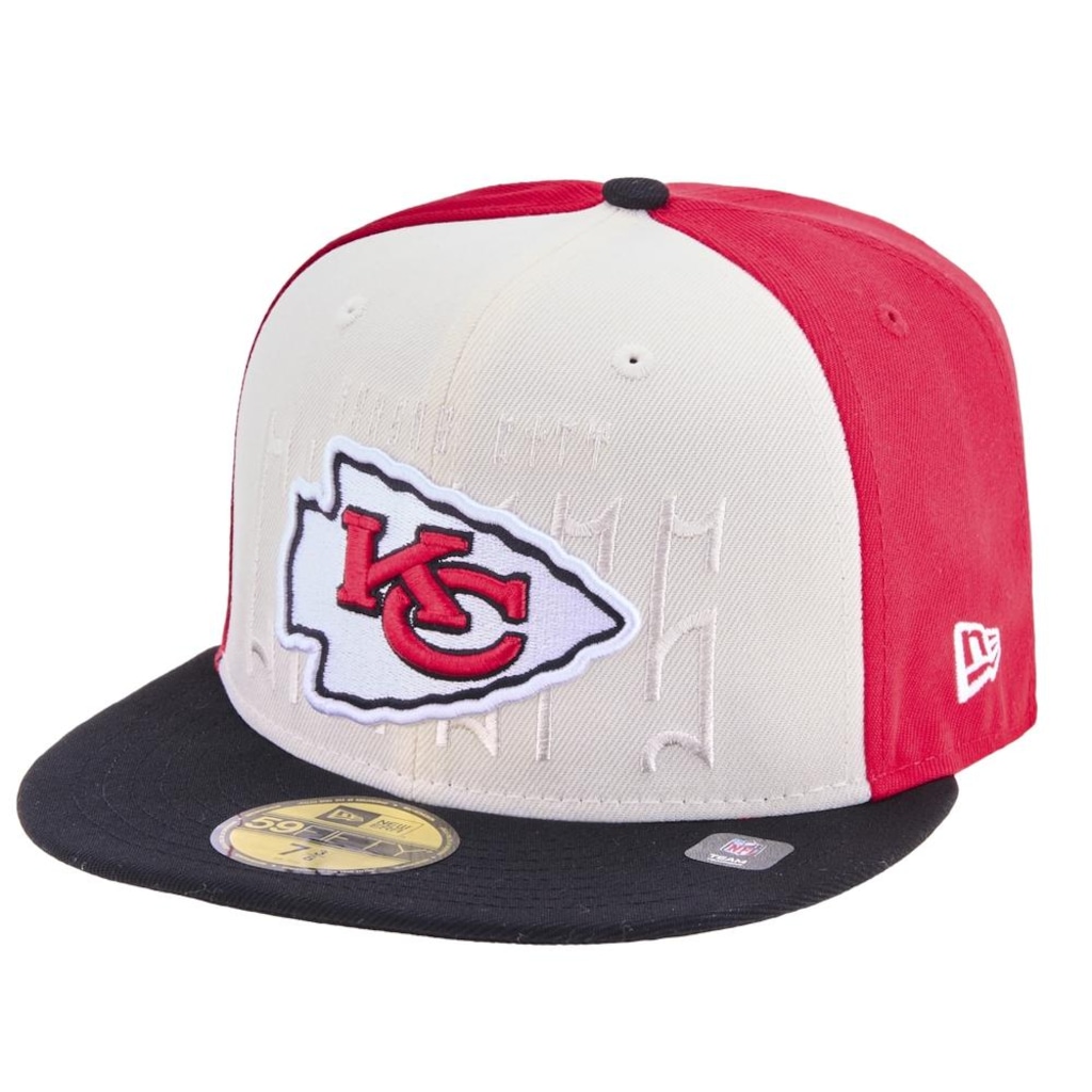 Boné Masculino New Era 59FIFTY Fitted Kansas City Chiefs NFL Game 2025 New Era