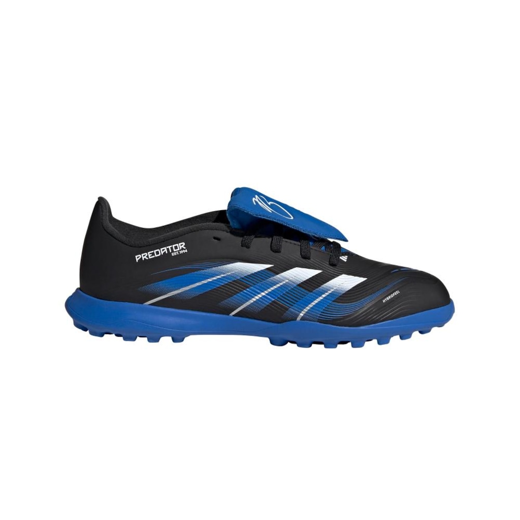 Chuteira Society Infantil adidas Predator League JB com língua dobrável