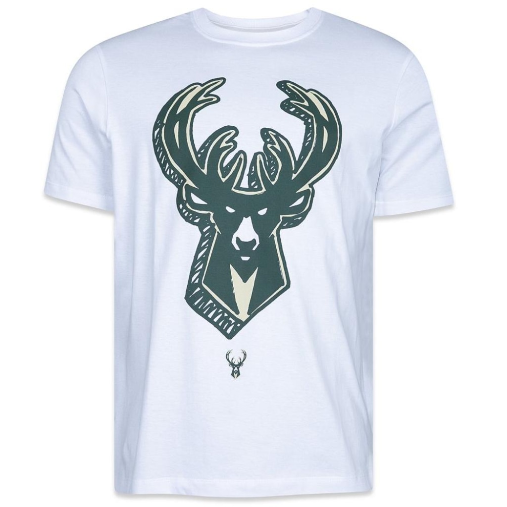 Camiseta Masculina New Era Milwaukee Bucks NBA