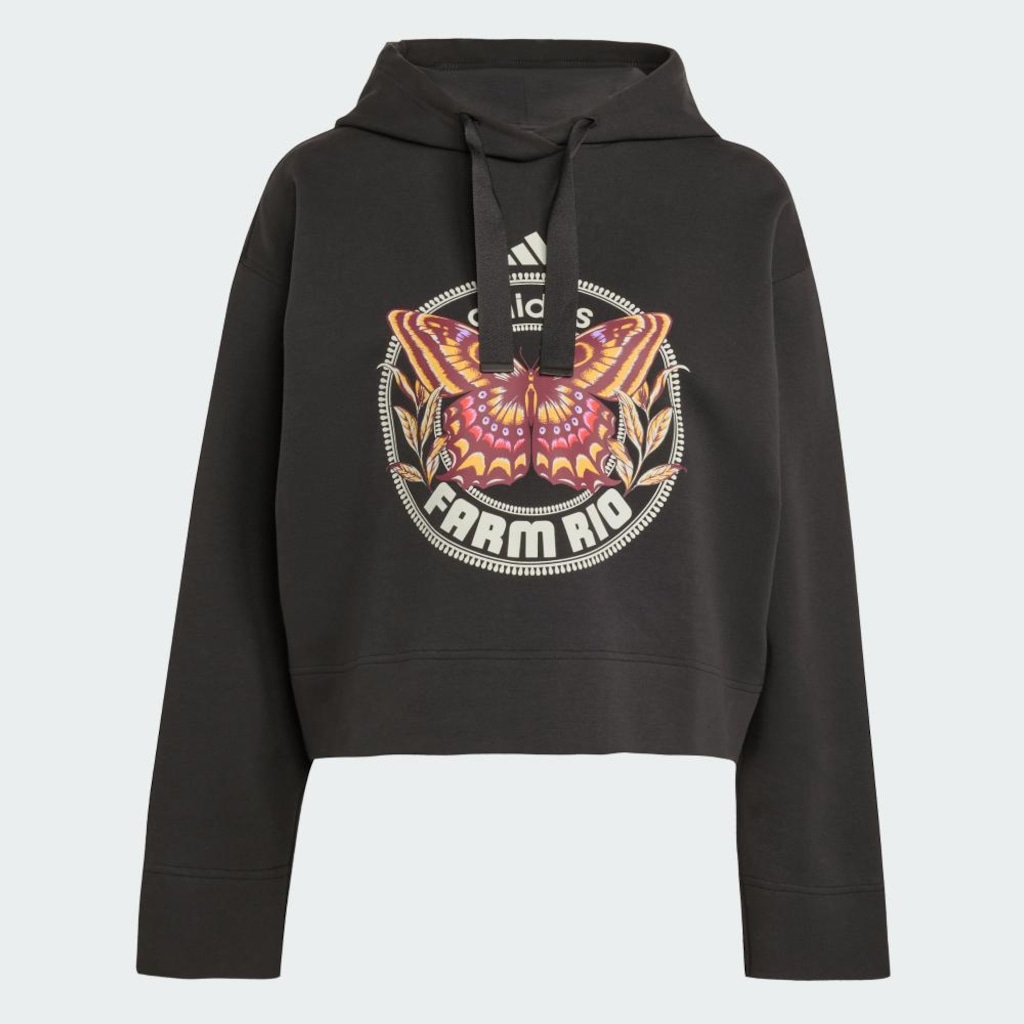 Imagem 2 do produto Blusão de Moletom com Capuz Feminino adidas Farm