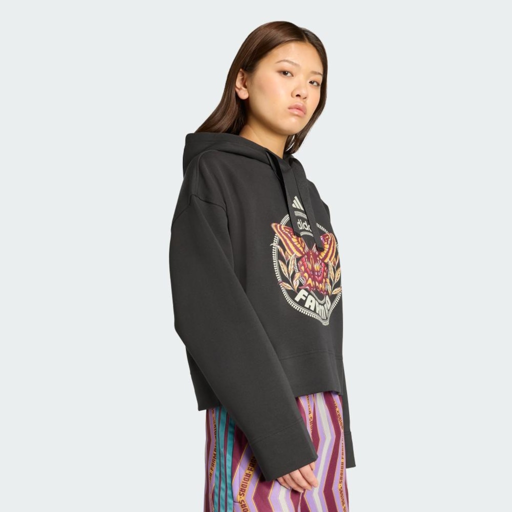Imagem 4 do produto Blusão de Moletom com Capuz Feminino adidas Farm