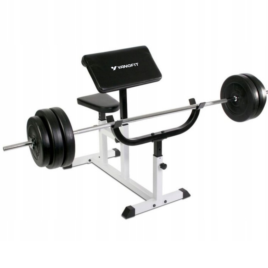 Imagem 4 do produto Banco Scott Regulável Yangfit Rosca Direta Bíceps Antebraço