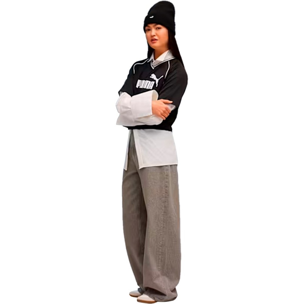 Imagem 3 do produto Blusa Cropped Feminina Puma Essentials Relaxed Football Jersey
