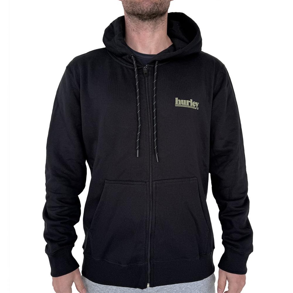 Blusão de Moletom Hurley Aberto Puff WT25 Masculino