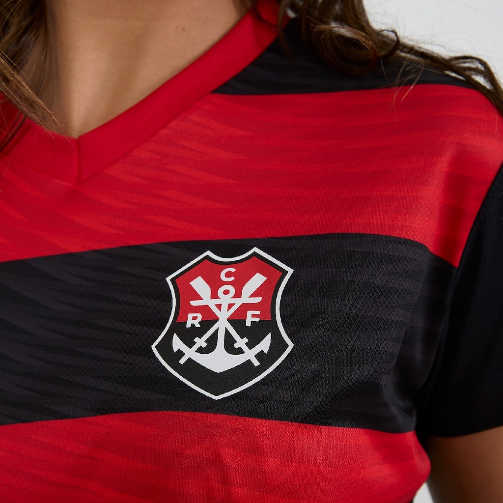 Imagem 4 do produto Camisa do Flamengo Cropped Movimentar Braziline - Feminina