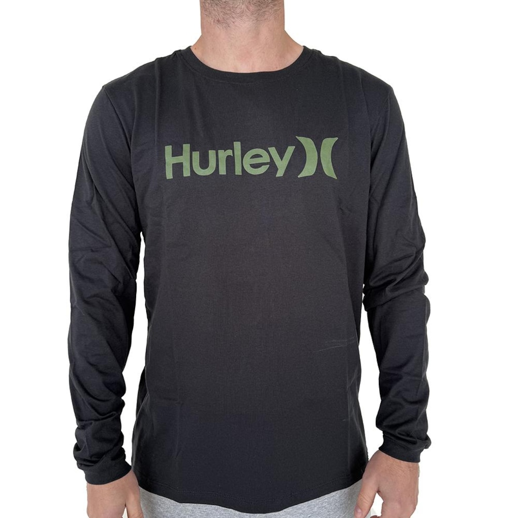 Camiseta Hurley Manga Longa O&O Solid WT25 Masculina