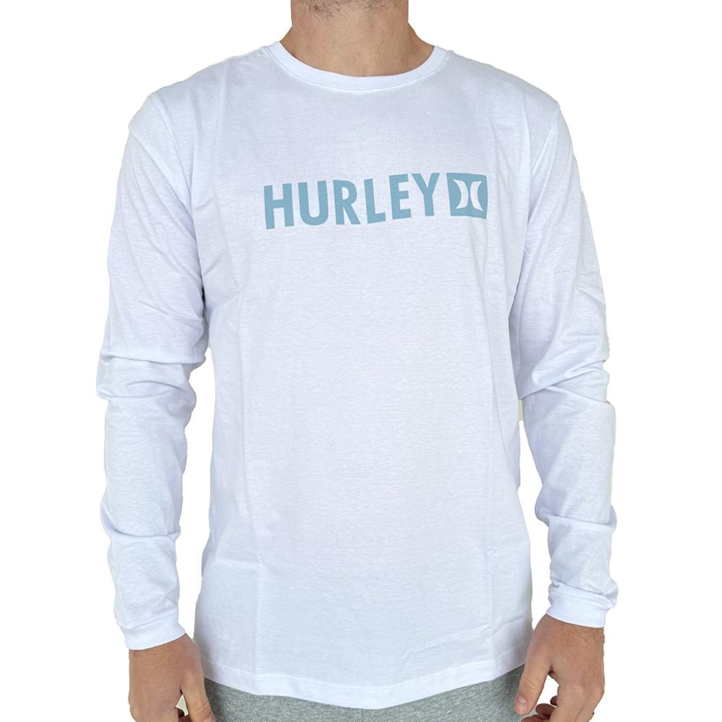 Camiseta Hurley Manga Longa Square WT25 Masculina