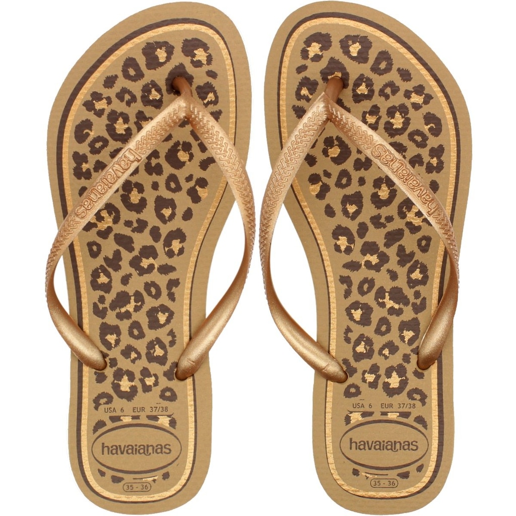 Chinelo Havaianas Slim Animal Print Feminino