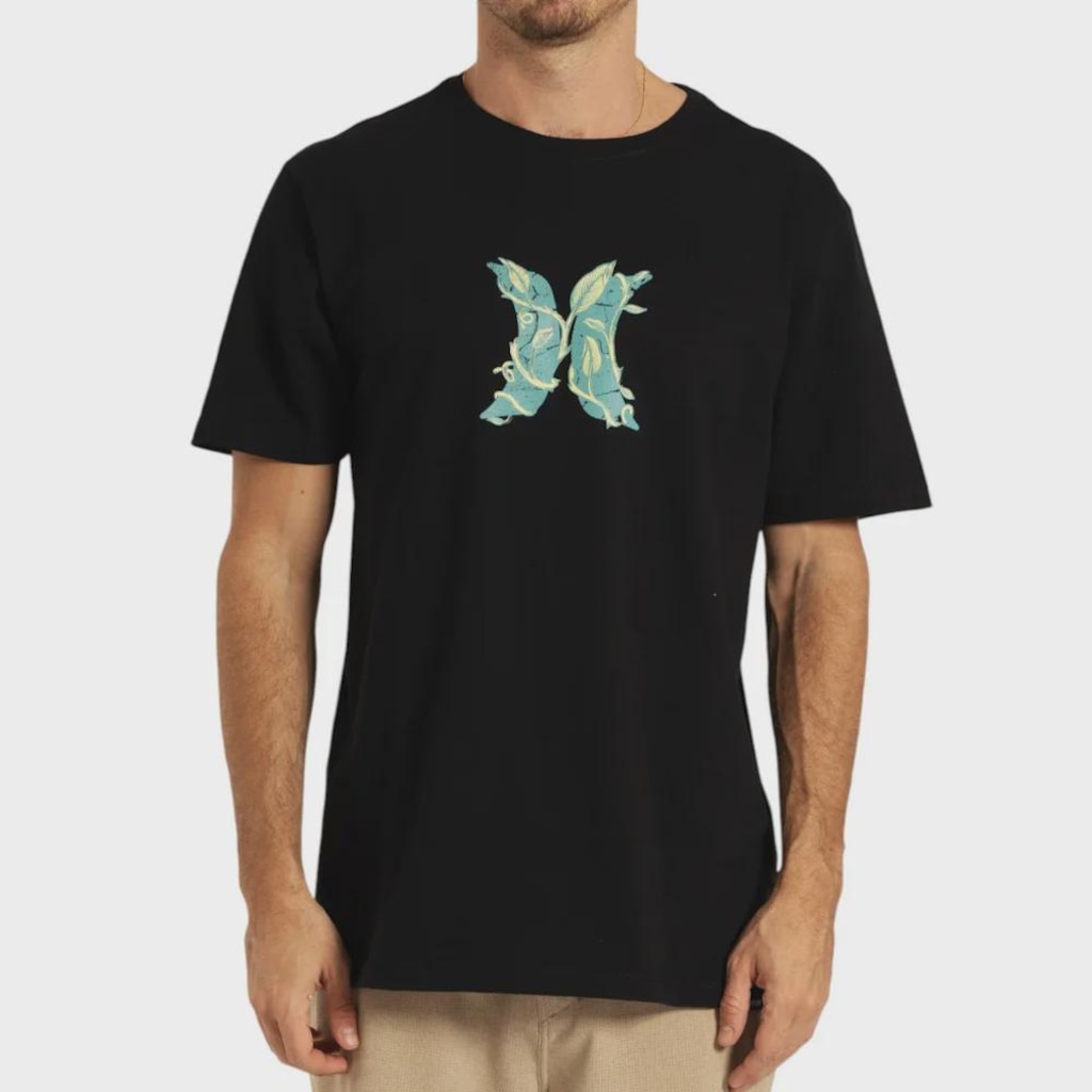 Camiseta Masculina Hurley Plus Size Icon Garden