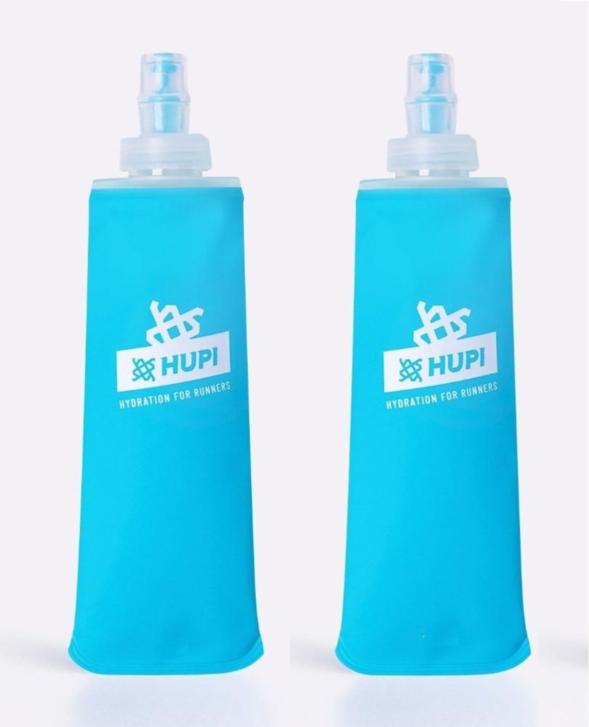 Garrafas Dobrável Soft Flask Hupi Corrida Boca Pequena - 2 unidades