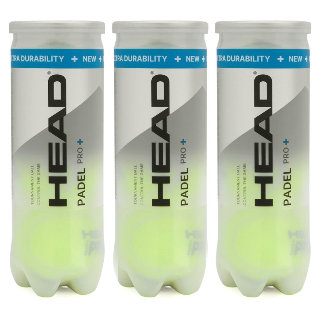 Bola De Padel Head Pro + Pack Com 03 Tubos