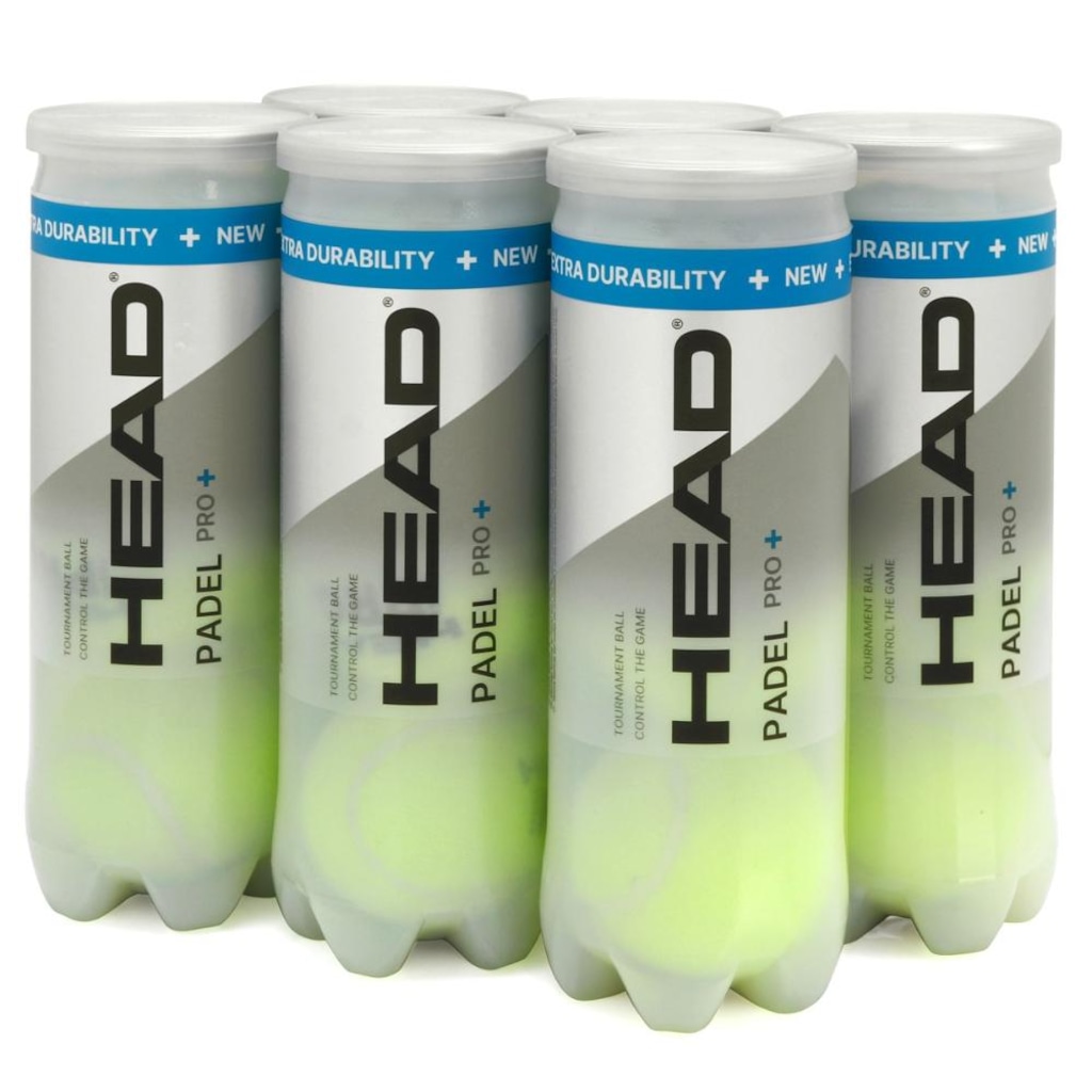 Bola De Padel Head Pro + Pack Com 06 Tubos