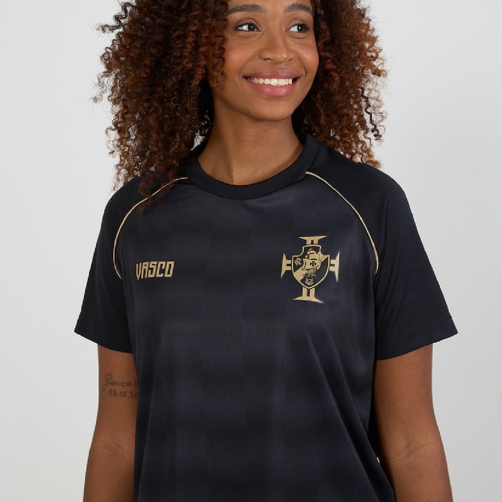 Imagem 2 do produto Camisa Vasco Da Gama Raglan Mosaico Braziline - Feminina
