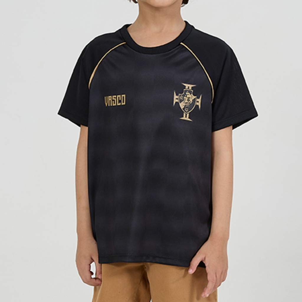 Imagem 2 do produto Camiseta Vasco Da Gama Raglan Mosaico Braziline - Infantil